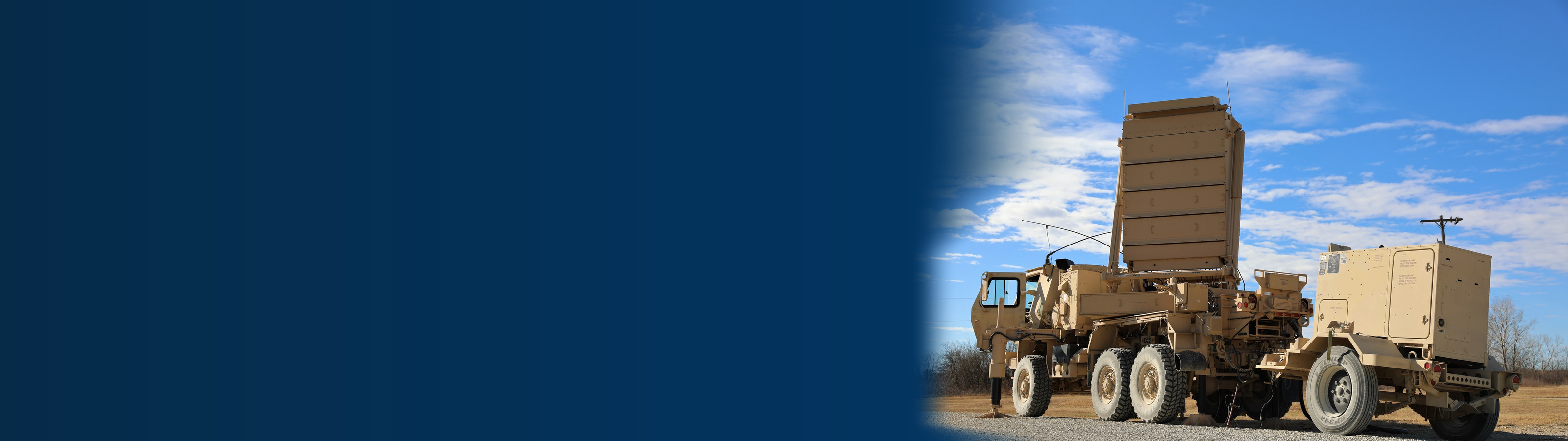 AN/TPQ-53 radar system in the field near Salina, Kansas